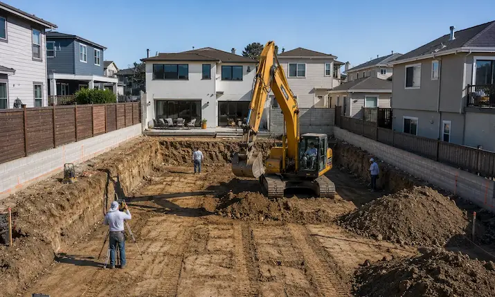 Excavation contractor San Francisco Bay Area - Vertex General Contractor site preparation